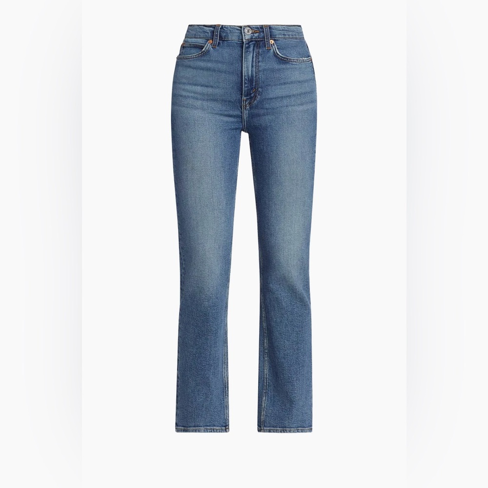 Re/done 70s bootcut crop jeans - color Laguna - size 25